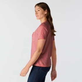 Camiseta de mujer Irvine de corte holgado y transpirable con bolsillos