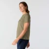 Camiseta de mujer Irvine de corte holgado y transpirable con bolsillos