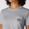 Camiseta de mujer Irvine de corte holgado y transpirable con bolsillos
