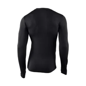 Camiseta de sudadera cuello redondo Force, capa base elástica de tejido grueso