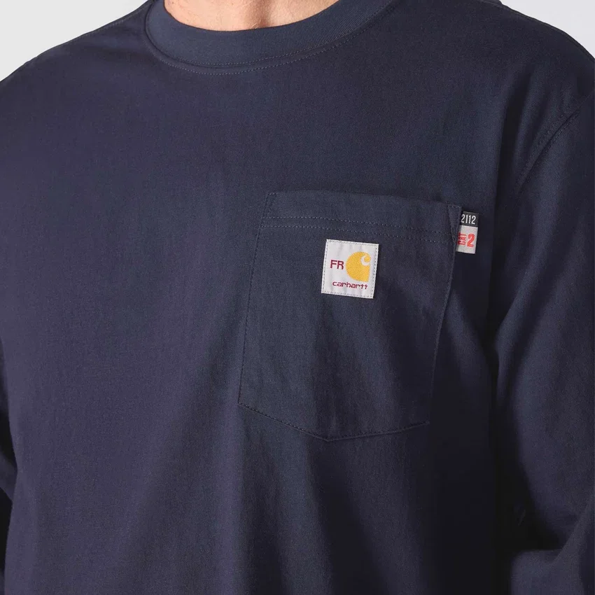 Camiseta gráfica de manguitos largos Force Irvine FR para hombre con diseño de plataforma petrolífera - Camisas ignífugas
