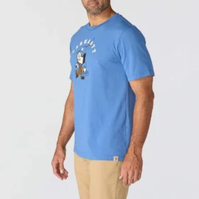 Camiseta gráfica de pesca de corte holgado Irvine para hombre