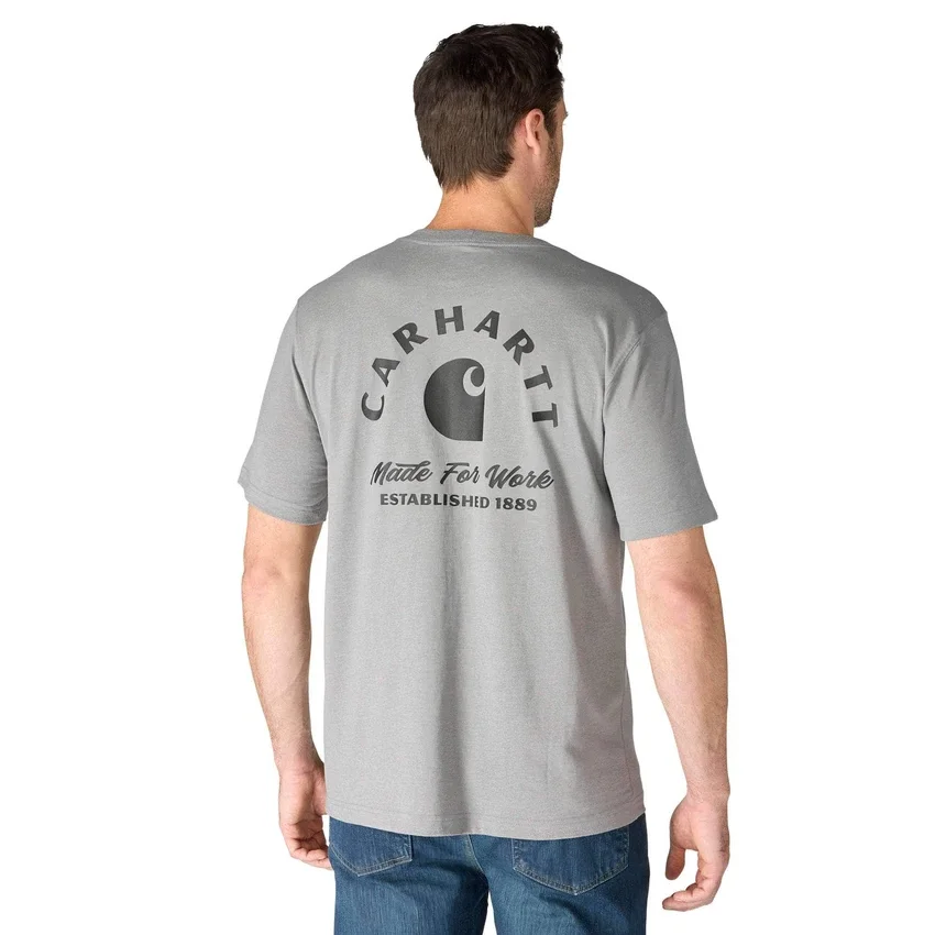 Camiseta gráfica de trabajo de corte holgado Irvine para hombre
