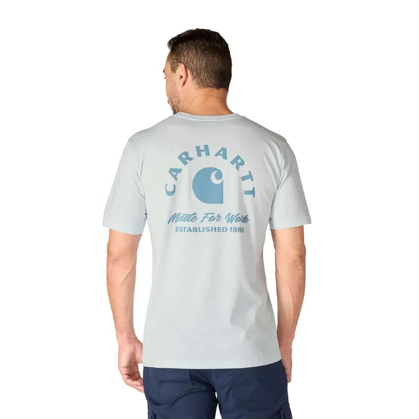 Camiseta gráfica de trabajo de corte holgado Irvine para hombre