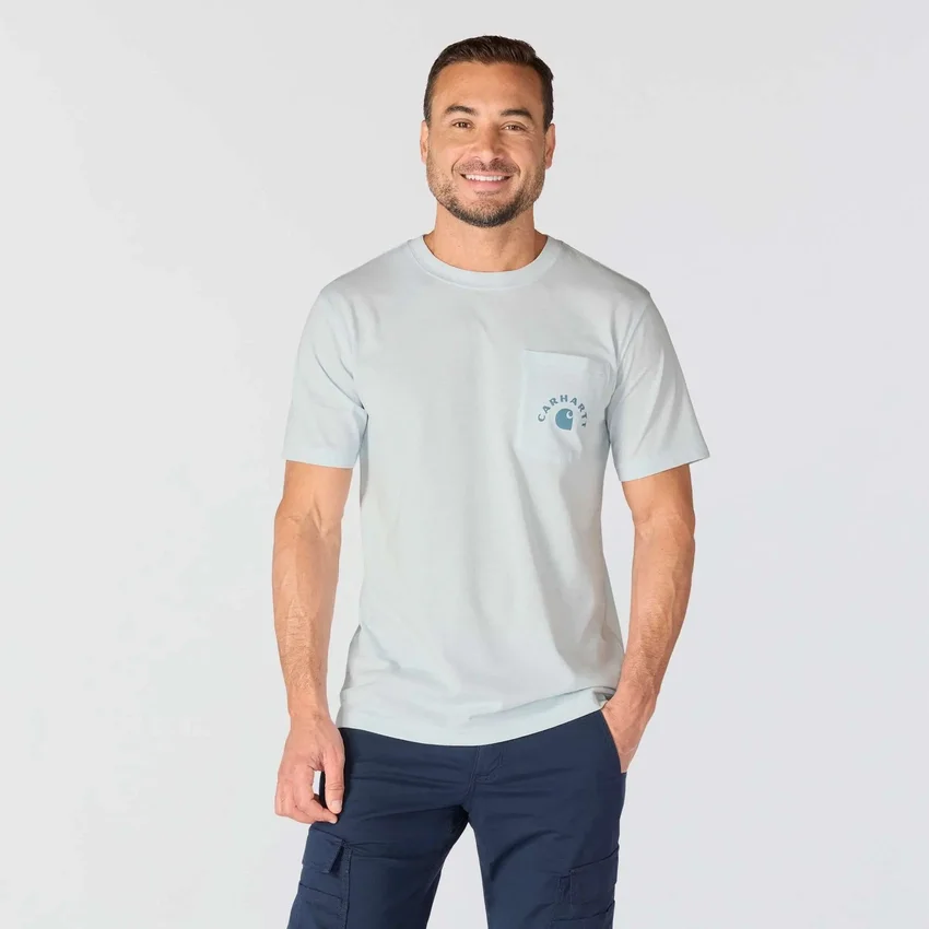 Camiseta gráfica de trabajo de corte holgado Irvine para hombre