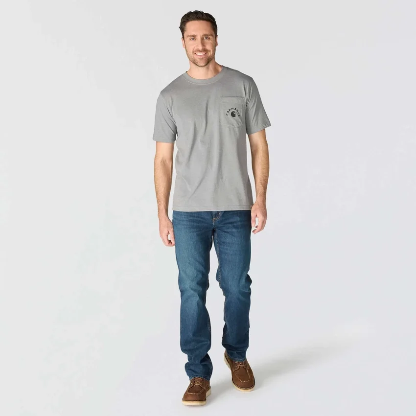 Camiseta gráfica de trabajo de corte holgado Irvine para hombre