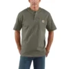 Camiseta Henley de hombre Dearborn, corte holgado y tejido grueso, con bolsillo