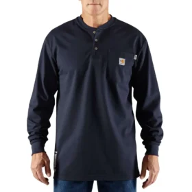 Camiseta Henley de manguitos largos y corte holgado Fr Force Dearborn para hombre