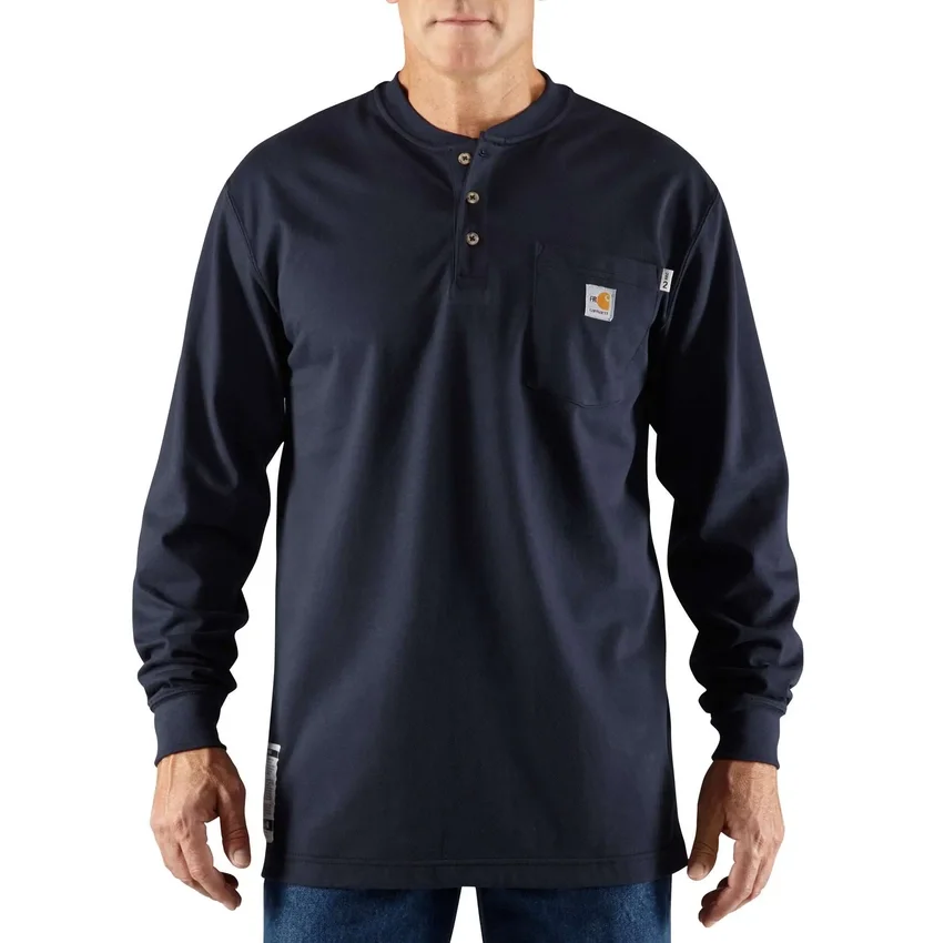 Camiseta Henley de manguitos largos y corte holgado Fr Force Dearborn para hombre