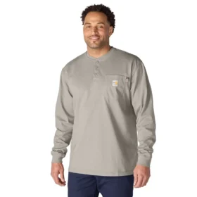 Camiseta Henley de manguitos largos y corte holgado Fr Force Dearborn para hombre