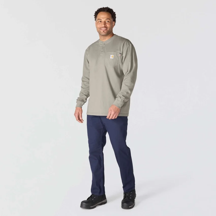 Camiseta Henley de manguitos largos y corte holgado Fr Force Dearborn para hombre