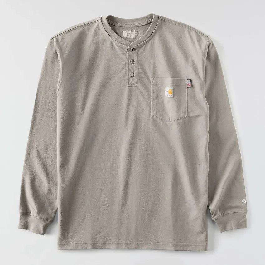 Camiseta Henley de manguitos largos y corte holgado Fr Force Dearborn para hombre