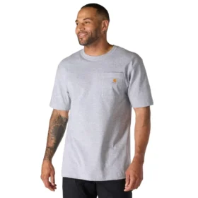 Camiseta icónica K87 de corte holgado y tejido grueso con bolsillo para hombre