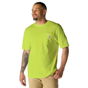 Camiseta icónica K87 de corte holgado y tejido grueso con bolsillo para hombre
