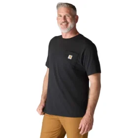 Camiseta icónica K87 de corte holgado y tejido grueso con bolsillo para hombre