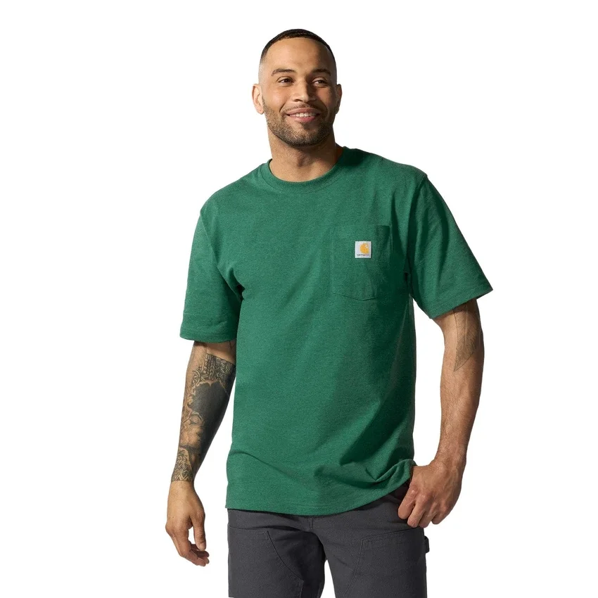 Camiseta icónica K87 de corte holgado y tejido grueso con bolsillo para hombre