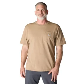 Camiseta icónica K87 de corte holgado y tejido grueso con bolsillo para hombre