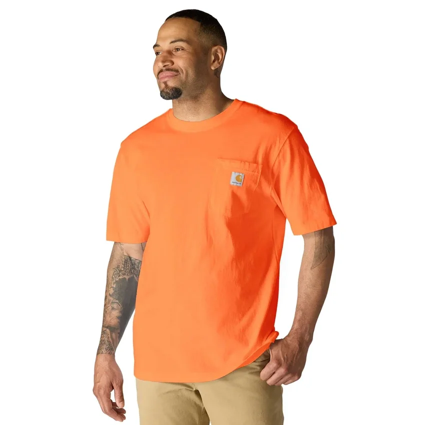 Camiseta icónica K87 de corte holgado y tejido grueso con bolsillo para hombre