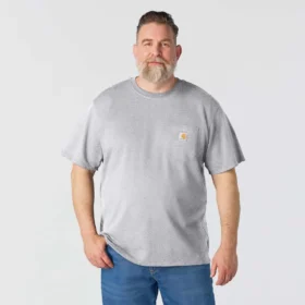 Camiseta icónica K87 de corte holgado y tejido grueso con bolsillo para hombre