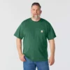 Camiseta icónica K87 de corte holgado y tejido grueso con bolsillo para hombre
