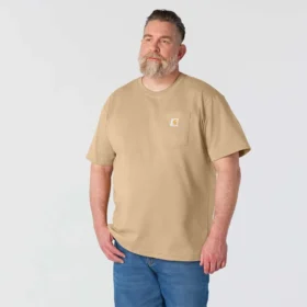 Camiseta icónica K87 de corte holgado y tejido grueso con bolsillo para hombre