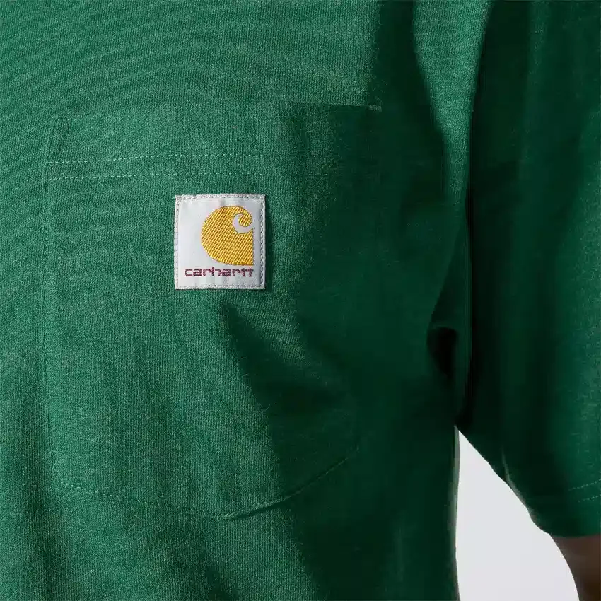 Camiseta icónica K87 de corte holgado y tejido grueso con bolsillo para hombre