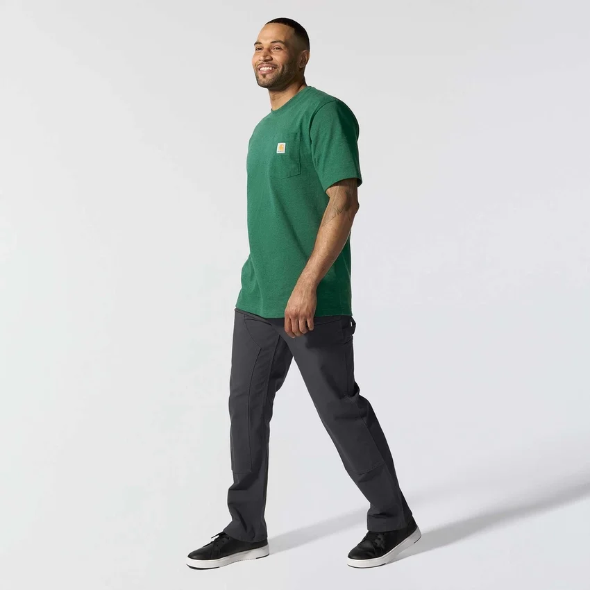 Camiseta icónica K87 de corte holgado y tejido grueso con bolsillo para hombre
