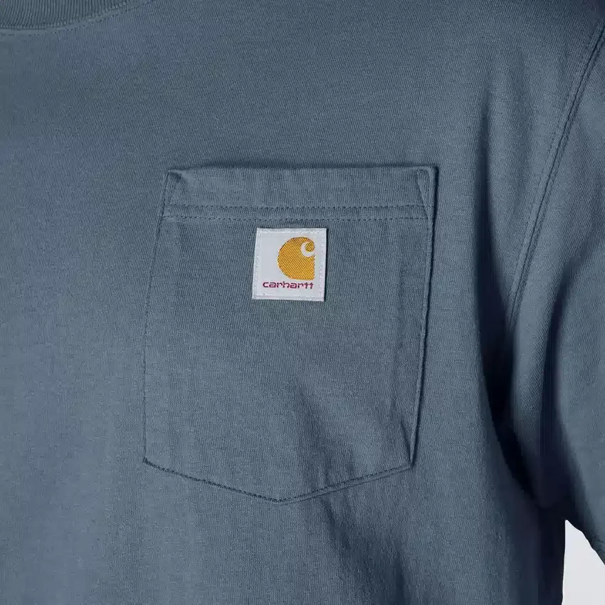 Camiseta icónica K87 de corte holgado y tejido grueso con bolsillo para hombre