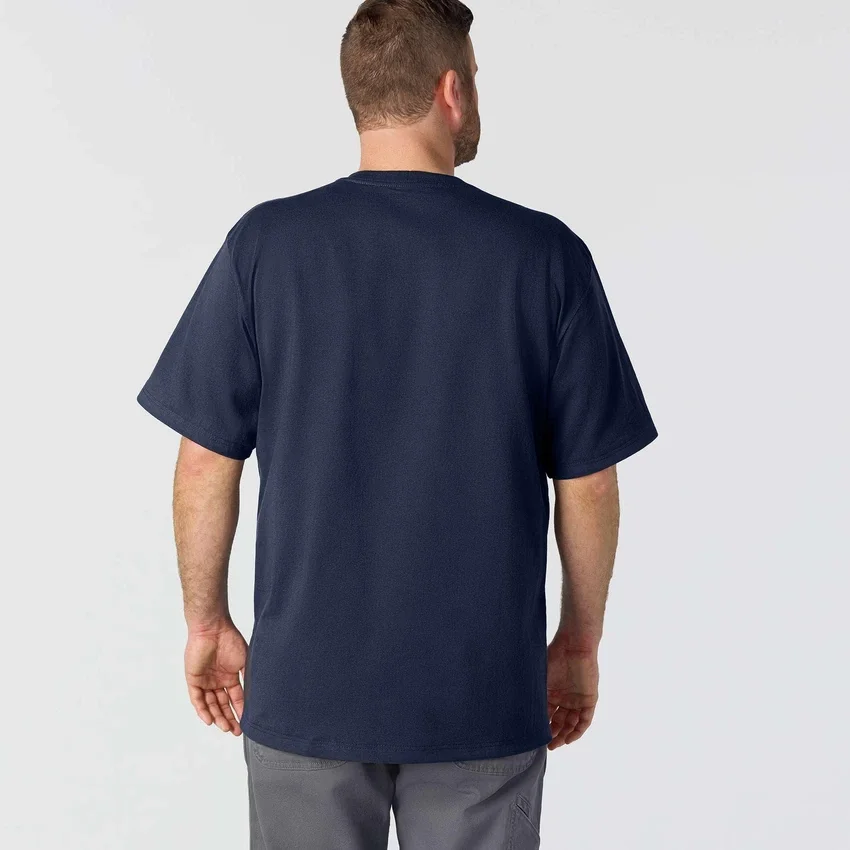 Camiseta icónica K87 de corte holgado y tejido grueso con bolsillo para hombre