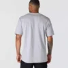 Camiseta icónica K87 de corte holgado y tejido grueso con bolsillo para hombre