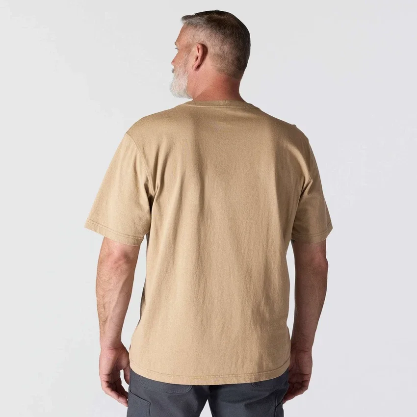 Camiseta icónica K87 de corte holgado y tejido grueso con bolsillo para hombre