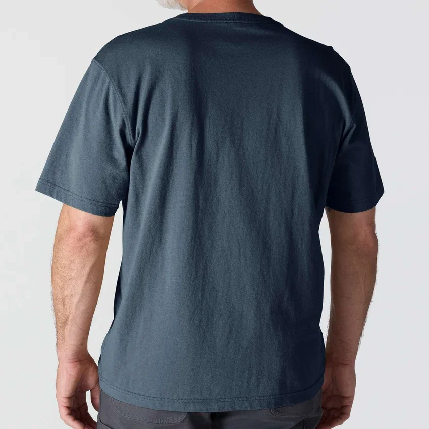 Camiseta icónica K87 de corte holgado y tejido grueso con bolsillo para hombre