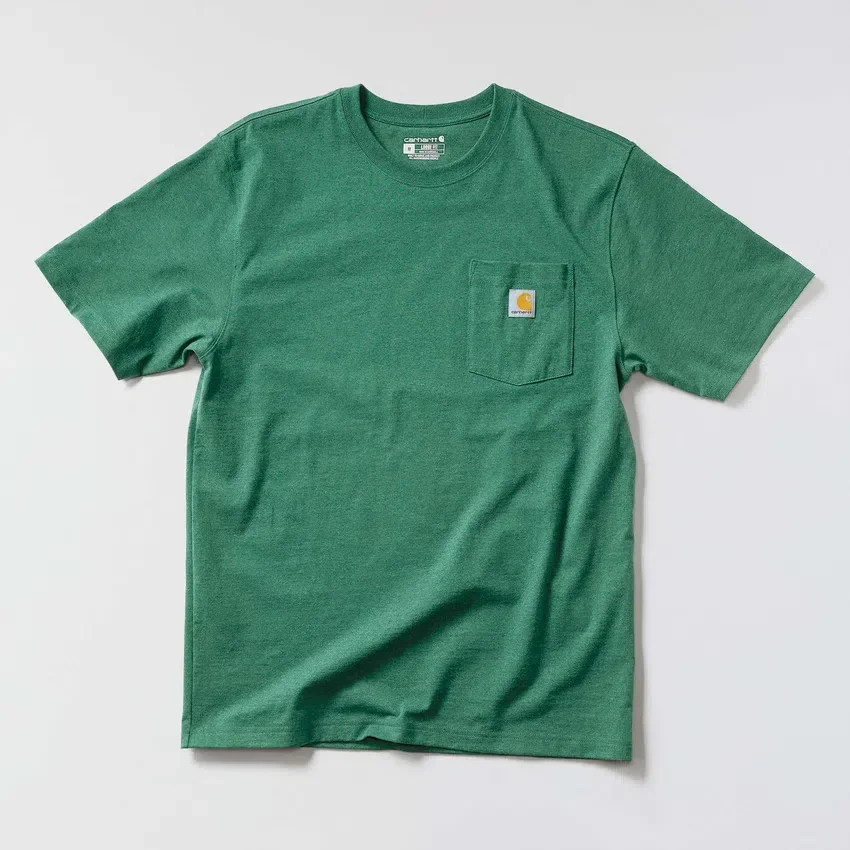 Camiseta icónica K87 de corte holgado y tejido grueso con bolsillo para hombre