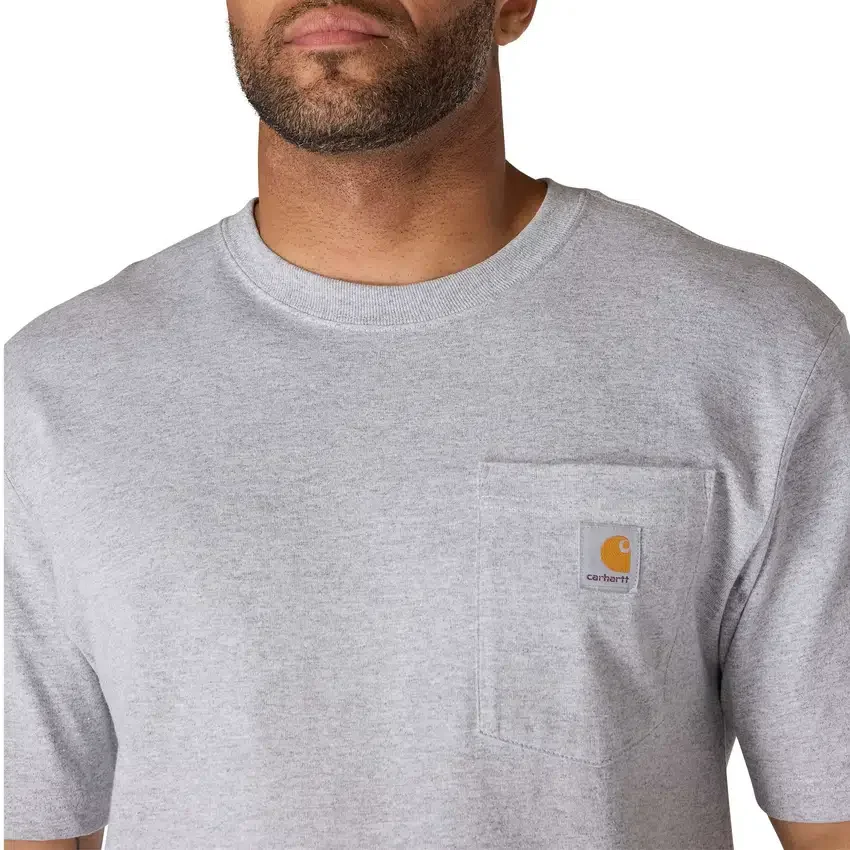 Camiseta icónica K87 de corte holgado y tejido grueso con bolsillo para hombre