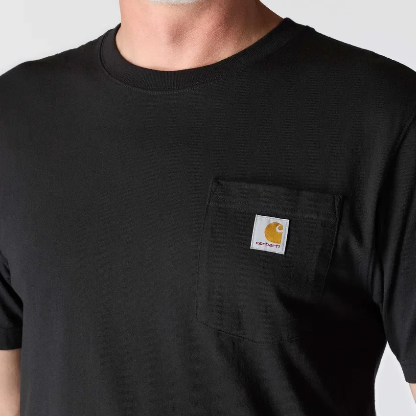 Camiseta icónica K87 de corte holgado y tejido grueso con bolsillo para hombre