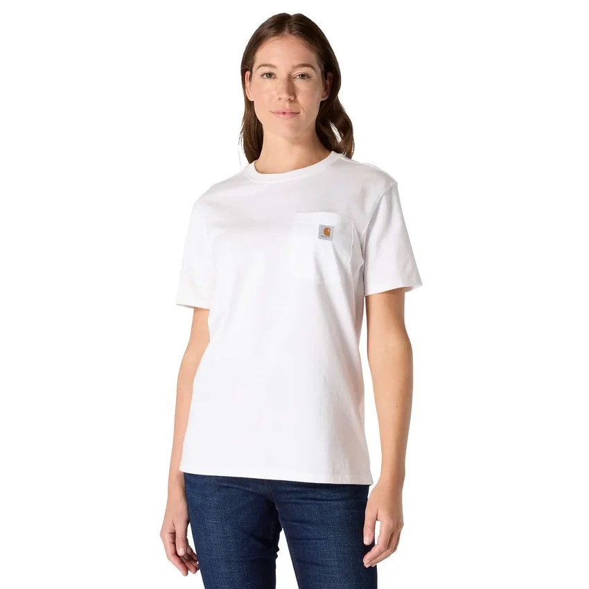 Camiseta icónica K87 de corte holgado y tejido grueso con bolsillos para mujer
