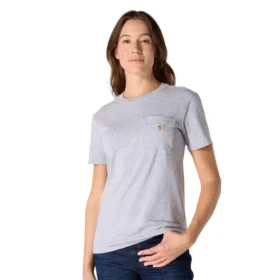 Camiseta icónica K87 de corte holgado y tejido grueso con bolsillos para mujer