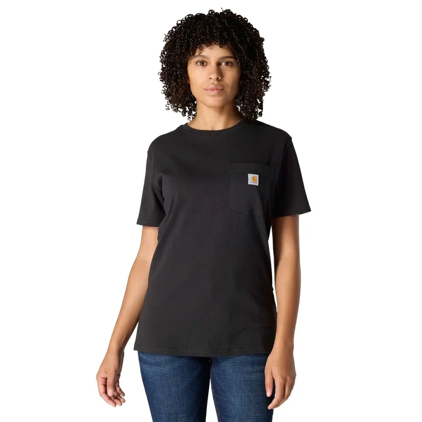 Camiseta icónica K87 de corte holgado y tejido grueso con bolsillos para mujer