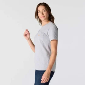 Camiseta icónica K87 de corte holgado y tejido grueso con bolsillos para mujer