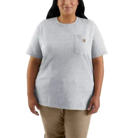 Camiseta icónica K87 de corte holgado y tejido grueso con bolsillos para mujer