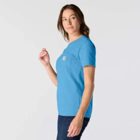 Camiseta icónica K87 de corte holgado y tejido grueso con bolsillos para mujer