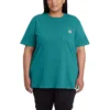 Camiseta icónica K87 de corte holgado y tejido grueso con bolsillos para mujer
