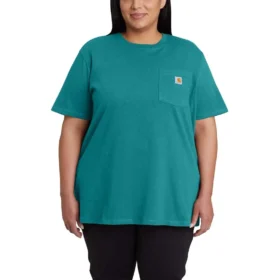 Camiseta icónica K87 de corte holgado y tejido grueso con bolsillos para mujer