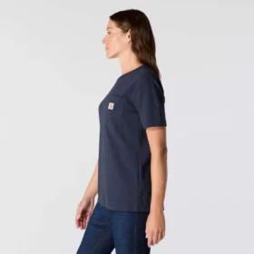 Camiseta icónica K87 de corte holgado y tejido grueso con bolsillos para mujer