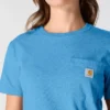 Camiseta icónica K87 de corte holgado y tejido grueso con bolsillos para mujer