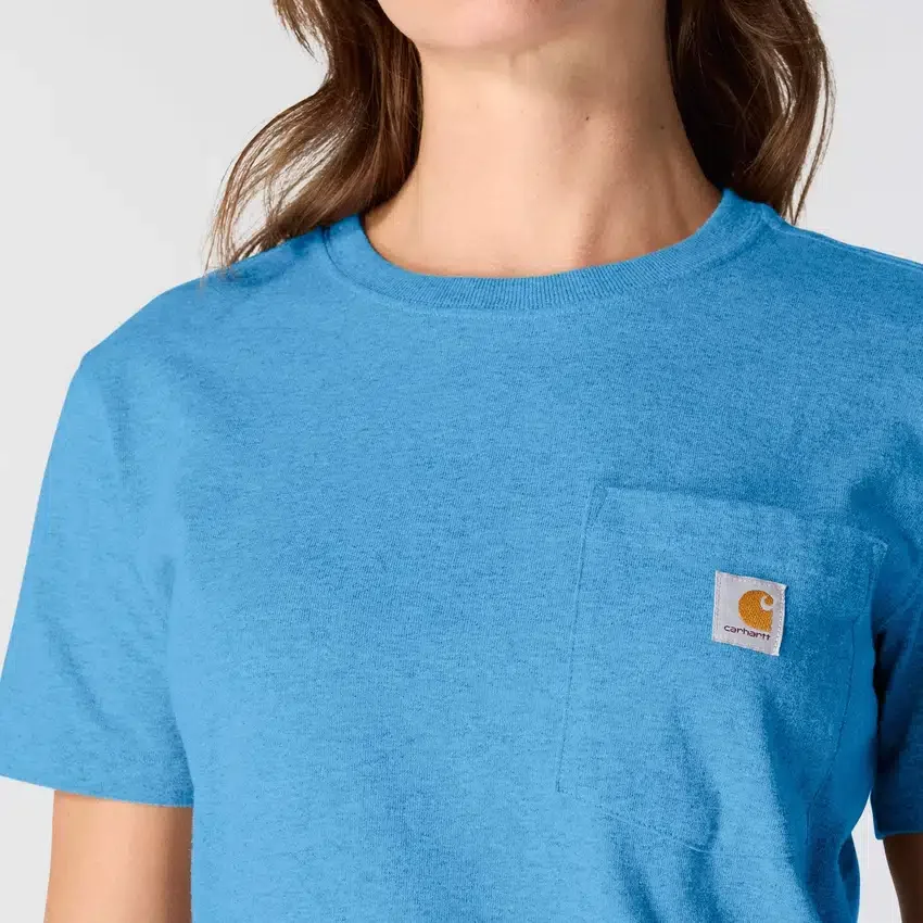 Camiseta icónica K87 de corte holgado y tejido grueso con bolsillos para mujer