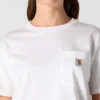 Camiseta icónica K87 de corte holgado y tejido grueso con bolsillos para mujer