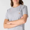 Camiseta icónica K87 de corte holgado y tejido grueso con bolsillos para mujer