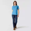 Camiseta icónica K87 de corte holgado y tejido grueso con bolsillos para mujer