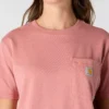 Camiseta icónica K87 de corte holgado y tejido grueso con bolsillos para mujer
